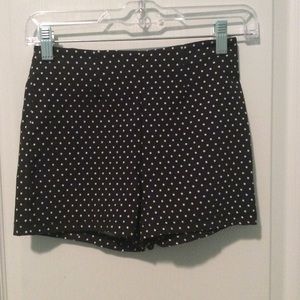 Charlotte Russe polka dot high-waisted shorts